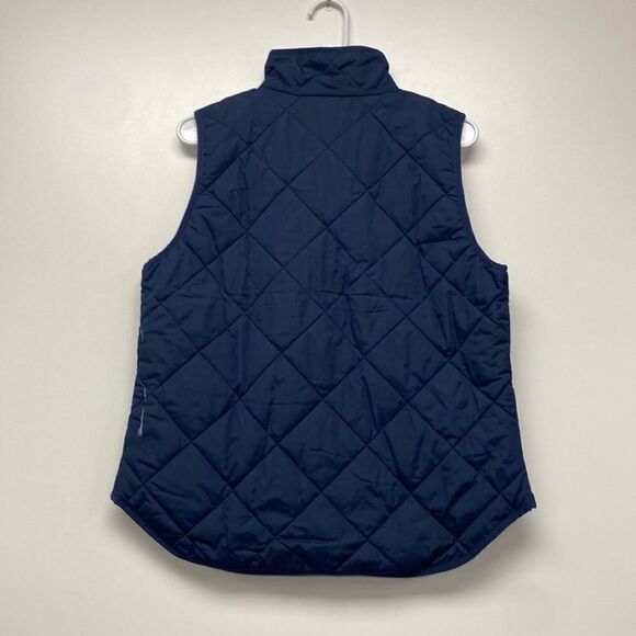 J. Crew Factory Puffer vest with snap pockets* - Picture 3 of 4